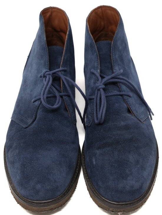 Polo Ralph Lauren Chukka Boots Mens 11.5 D Blue Marlow Suede Leather Crepe Sole